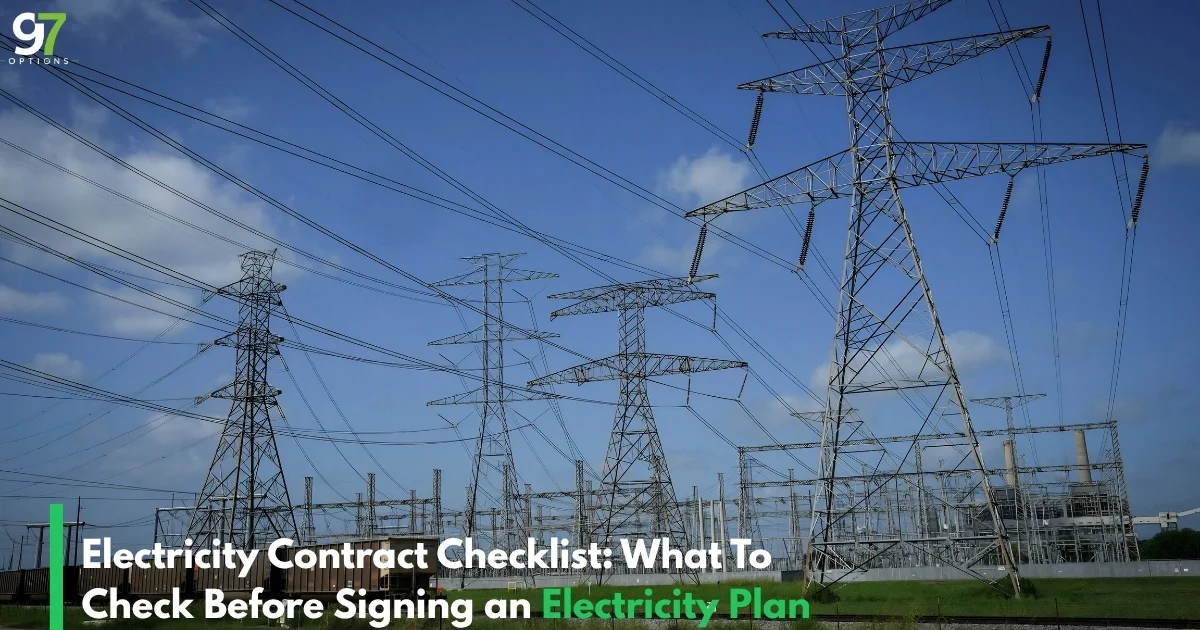 Electricity Contract Checklist: What To Check Before Signing an Electricity Plan